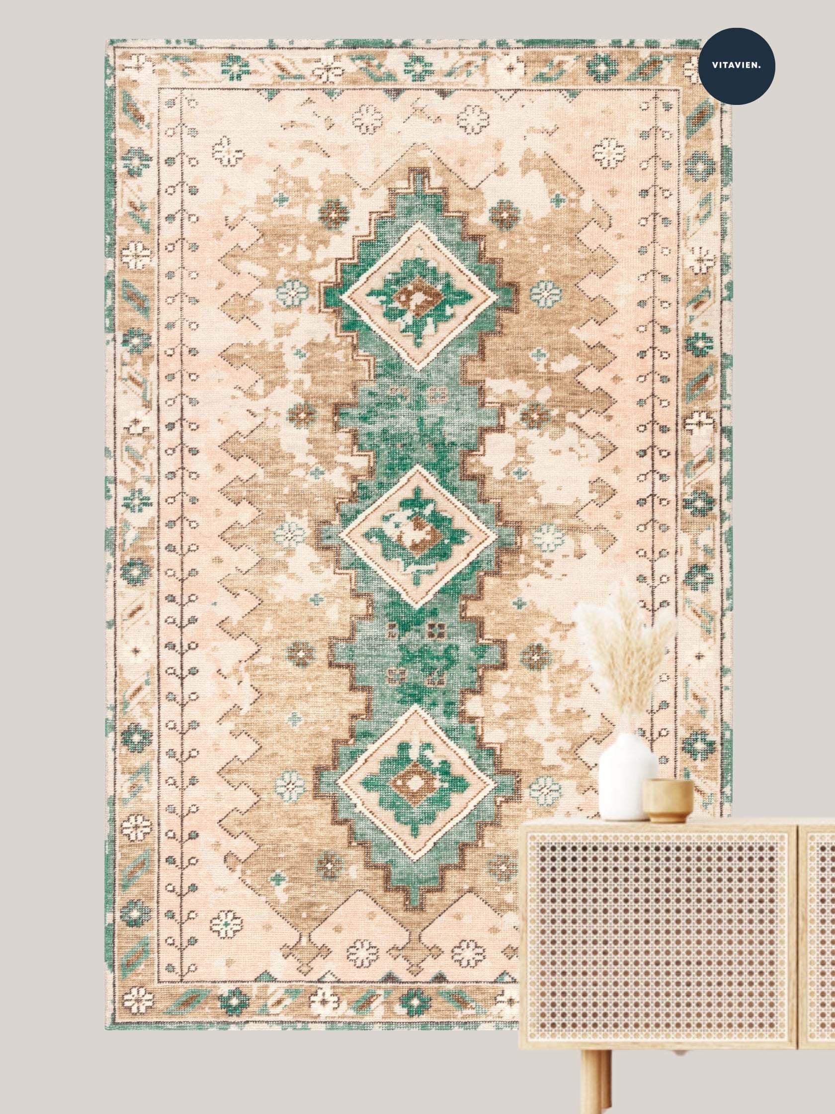 Vintage rug Hande Lomé