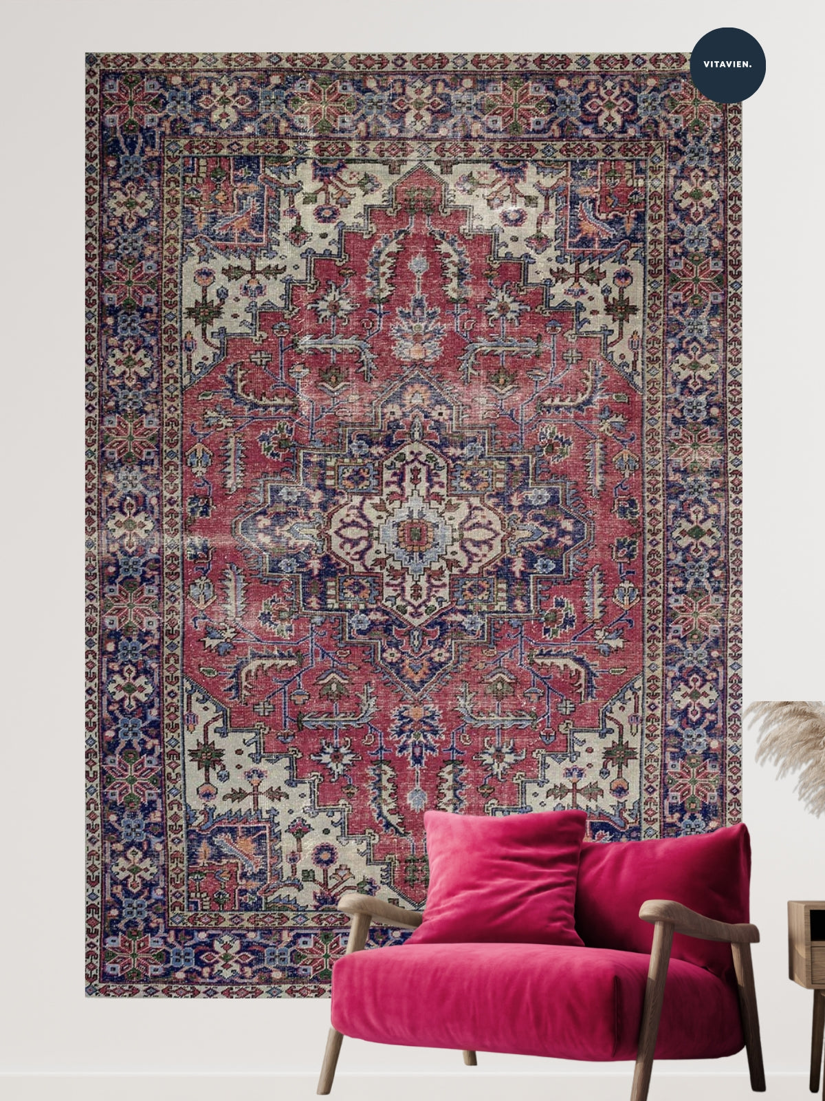 Vintage rug Rengin Vera